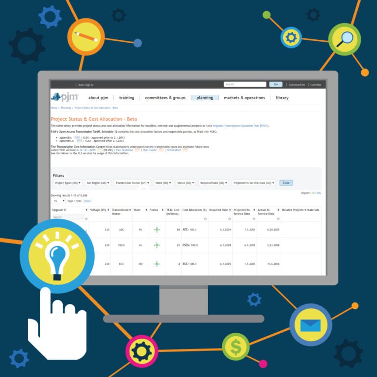 PJM Introduces New Project Status & Cost Allocation Page
